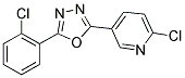 2-(2-CHLOROPHENYL)-5-(6-CHLORO-3-PYRIDYL)-1,3,4-OXADIAZOLE 结构式