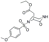 ETHYL 2-(1-[(4-METHOXYPHENYL)SULFONYL]-3-OXO-2-PIPERAZINYL)ACETATE 结构式