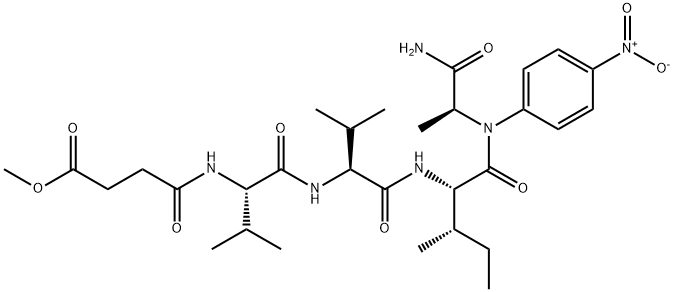 MEOSUC-VAL-VAL-ILE-ALA-PNA 结构式