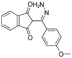 2-(2-AZA-1-(4-METHOXYPHENYL)-2-(AMINO)VINYL)INDANE-1,3-DIONE 结构式