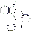 2-((3-PHENOXYPHENYL)METHYLENE)INDANE-1,3-DIONE 结构式