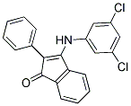 3-((3,5-Dichlorophenyl)amino)-2-phenylinden-1-one 结构式