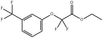 ETHYL 2,2-DIFLUORO-2-[3-(TRIFLUOROMETHYL)PHENOXY]ACETATE 结构式