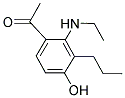 1-[2-(ETHYLAMINO)-4-HYDROXY-3-PROPYLPHENYL]ETHAN-1-ONE 结构式