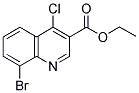 ETHYL 8-BROMO-4-CHLORO-3-QUINOLINECARBOXYLATE 结构式