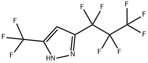 3-(全氟丙基)-5-(三氟甲基)-1H-吡唑 结构式