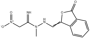 N''-METHYL-2-NITRO-N'-([3-OXO-2-BENZOFURAN-1(3H)-YLIDEN]METHYL)ETHANIMIDOHYDRAZIDE 结构式