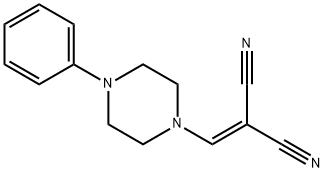 ((4-PHENYLPIPERAZINYL)METHYLENE)METHANE-1,1-DICARBONITRILE 结构式