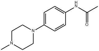 N-[4-(4-甲基哌嗪-1-基)苯基]乙酰胺 结构式