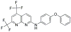 N-(4-PHENOXYPHENYL)-5,7-BIS(TRIFLUOROMETHYL)[1,8]NAPHTHYRIDIN-2-AMINE 结构式