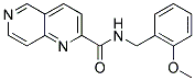 N-(2-METHOXYBENZYL)-1,6-NAPHTHYRIDINE-2-CARBOXAMIDE 结构式