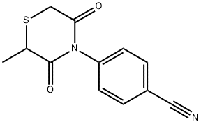 4-(2-METHYL-3,5-DIOXO-1,4-THIAZINAN-4-YL)BENZENECARBONITRILE 结构式