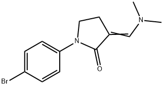 1-(4-BROMOPHENYL)-3-[(DIMETHYLAMINO)METHYLENE]-2-PYRROLIDINONE 结构式