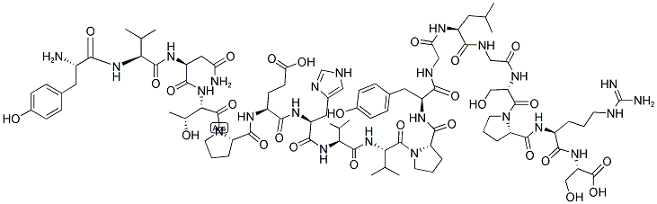 TYR-BIG ENDOTHELIN-1 FRAGMENT (22-38) (HUMAN) 结构式