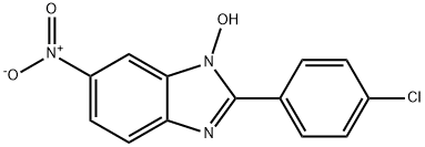 2-(4-CHLOROPHENYL)-6-NITRO-1H-1,3-BENZIMIDAZOL-1-OL 结构式