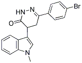 3-(4-BROMOPHENYL)-5-(1-METHYLINDOL-3-YL)-1H,4H,5H-1,2-DIAZIN-6-ONE 结构式