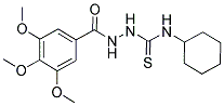 N-(((CYCLOHEXYLAMINO)THIOXOMETHYL)AMINO)(3,4,5-TRIMETHOXYPHENYL)FORMAMIDE 结构式