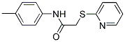 N-(4-METHYLPHENYL)-2-(2-PYRIDINYLSULFANYL)ACETAMIDE 结构式