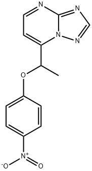 4-NITROPHENYL 1-[1,2,4]TRIAZOLO[1,5-A]PYRIMIDIN-7-YLETHYL ETHER 结构式