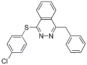 1-BENZYL-4-[(4-CHLOROPHENYL)SULFANYL]PHTHALAZINE 结构式