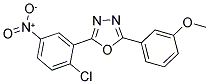 2-(2-CHLORO-5-NITROPHENYL)-5-(3-METHOXYPHENYL)-1,3,4-OXADIAZOLE 结构式