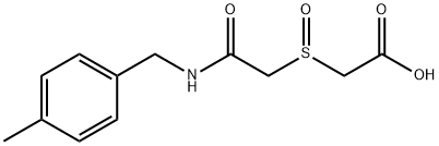 2-((2-[(4-Methylbenzyl)amino]-2-oxoethyl)sulfinyl)acetic acid 结构式