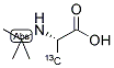 L-ALANINE-N-T-BOC (3-13C) 结构式