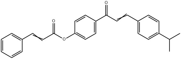 4-[3-(4-ISOPROPYLPHENYL)ACRYLOYL]PHENYL 3-PHENYLACRYLATE 结构式