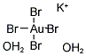 POTASSIUM TETRABROMOAURATE(III) DIHYDRATE 结构式