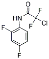 N1-(2,4-DIFLUOROPHENYL)-2-CHLORO-2,2-DIFLUOROACETAMIDE 结构式
