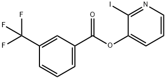 2-IODO-3-PYRIDINYL 3-(TRIFLUOROMETHYL)BENZENECARBOXYLATE 结构式