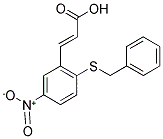 3-[2-(BENZYLTHIO)-5-NITROPHENYL]ACRYLIC ACID 结构式