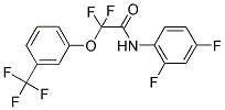 N-(2,4-DIFLUOROPHENYL)-2,2-DIFLUORO-2-[3-(TRIFLUOROMETHYL)PHENOXY]ACETAMIDE 结构式