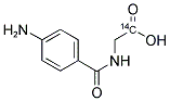 4-AMINOHIPPURIC ACID, [GLYCYL-1-14C] 结构式