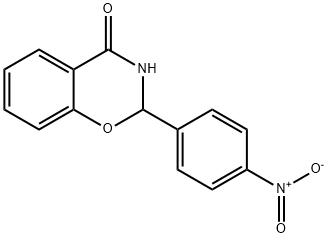 2-(4-Nitro-phenyl)-2,3-dihydro-benzo[e][1,3]-oxazin-4-one 结构式