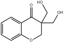 3,3-BIS(HYDROXYMETHYL)-2,3-DIHYDRO-4H-CHROMEN-4-ONE 结构式