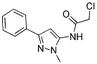5-CHLOROACETAMIDO-1-METHYL-3-PHENYLPYRAZOLE 结构式