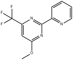 4-METHOXY-2-(2-PYRIDINYL)-6-(TRIFLUOROMETHYL)PYRIMIDINE 结构式