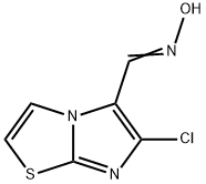 6-CHLOROIMIDAZO[2,1-B][1,3]THIAZOLE-5-CARBALDEHYDE OXIME 结构式