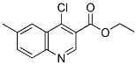 4-氯-6-甲基喹啉-3-甲酸乙酯 结构式
