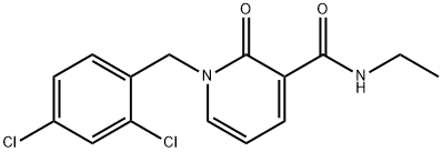 1-(2,4-DICHLOROBENZYL)-N-ETHYL-2-OXO-1,2-DIHYDRO-3-PYRIDINECARBOXAMIDE 结构式