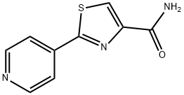 2-(4-PYRIDINYL)-1,3-THIAZOLE-4-CARBOXAMIDE 结构式