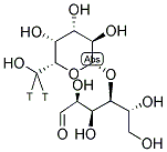 LACTOSE, [D-GALACTOSE 6-3H] 结构式