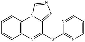 2-PYRIMIDINYL [1,2,4]TRIAZOLO[4,3-A]QUINOXALIN-4-YL SULFIDE 结构式