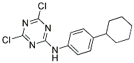 N2-(4-CYCLOHEXYLPHENYL)-4,6-DICHLORO-1,3,5-TRIAZIN-2-AMINE 结构式