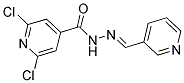N'4-(3-PYRIDYLMETHYLIDENE)-2,6-DICHLOROPYRIDINE-4-CARBOHYDRAZIDE 结构式