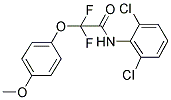 N-(2,6-DICHLOROPHENYL)-2,2-DIFLUORO-2-(4-METHOXYPHENOXY)ACETAMIDE 结构式