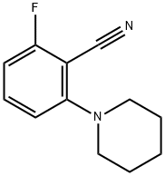 2-氟-6-(哌啶-1-基)苯甲腈 结构式
