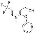 [1-METHYL-5-PHENOXY-3-(TRIFLUOROMETHYL)-1H-PYRAZOL-4-YL]METHANOL 结构式