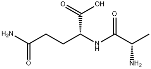 L-丙氨酰-D-谷氨酰胺 结构式